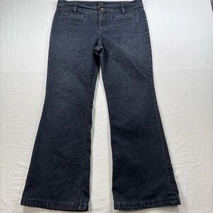 Ann Taylor Women's Blue Jeans Wide Leg High Rise, Size 10